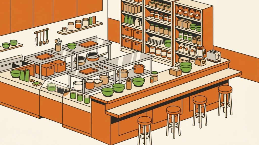 ouvrir une franchise de tacos : Organiser la ligne de production
