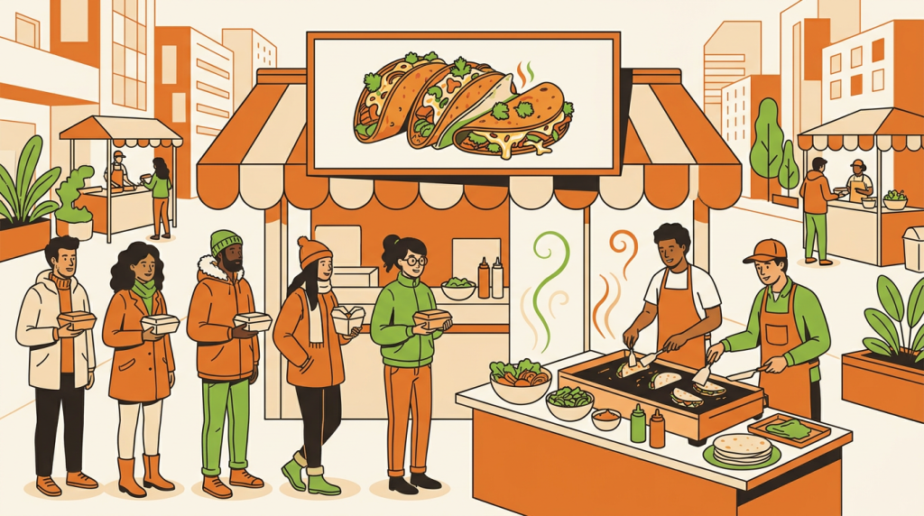 ouvrir une franchise de tacos : Le poids de la livraison et du numérique